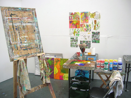 Hannah Rogers - artwork in the studio